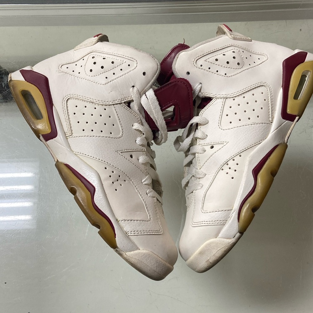 NIKE AIR JORDAN 6 VI RETRO OG MAROON 2015 SIZE 7Y